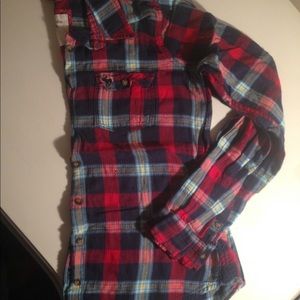 A&F plaid flannel